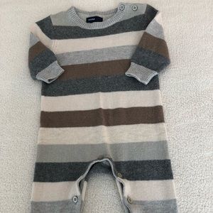 Gray Striped Gap One Piece